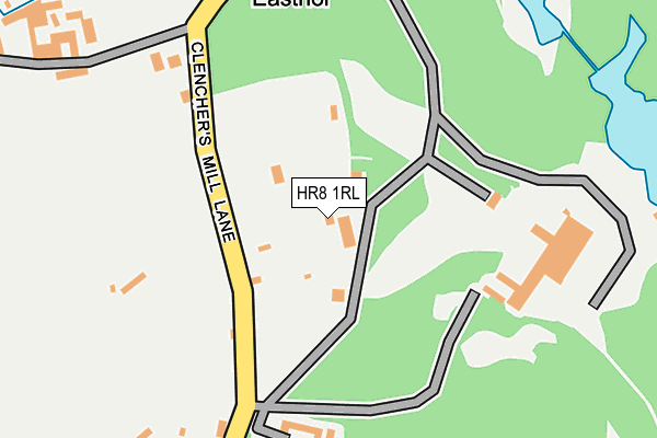 HR8 1RL map - OS OpenMap – Local (Ordnance Survey)