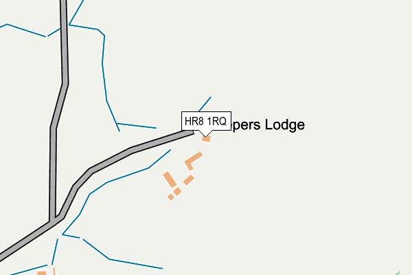 HR8 1RQ map - OS OpenMap – Local (Ordnance Survey)
