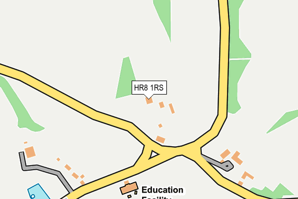 HR8 1RS map - OS OpenMap – Local (Ordnance Survey)