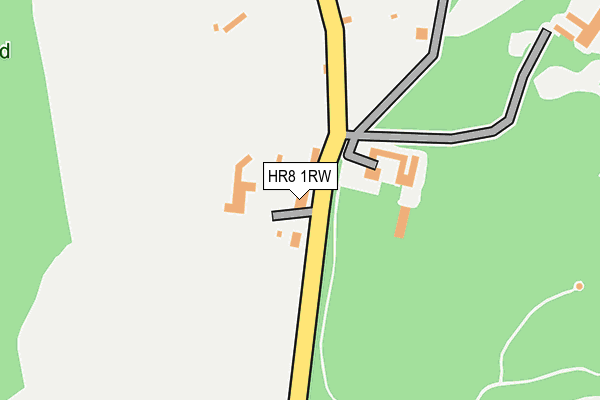 HR8 1RW map - OS OpenMap – Local (Ordnance Survey)
