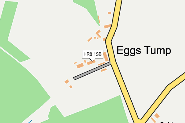 HR8 1SB map - OS OpenMap – Local (Ordnance Survey)