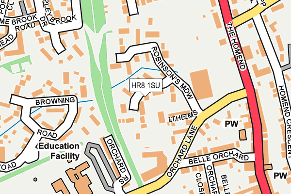 HR8 1SU map - OS OpenMap – Local (Ordnance Survey)