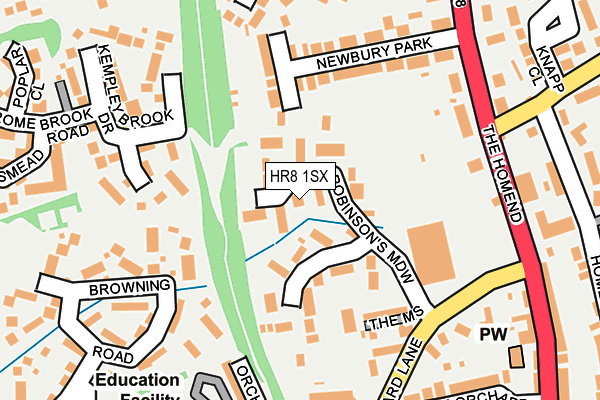 HR8 1SX map - OS OpenMap – Local (Ordnance Survey)