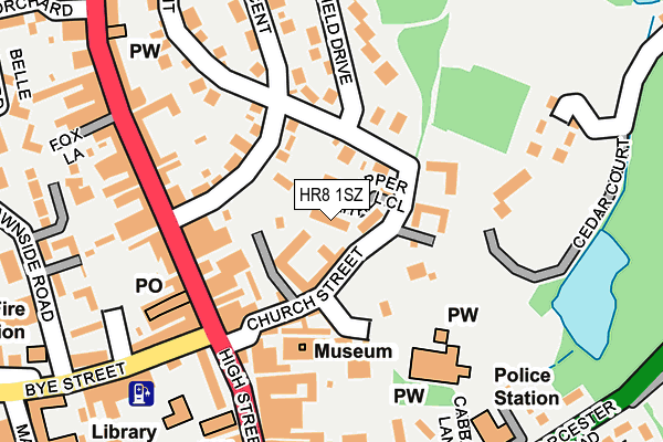 HR8 1SZ map - OS OpenMap – Local (Ordnance Survey)
