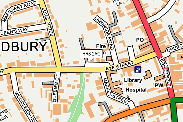 HR8 2AG map - OS OpenMap – Local (Ordnance Survey)