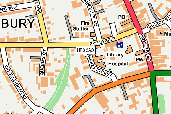 HR8 2AQ map - OS OpenMap – Local (Ordnance Survey)