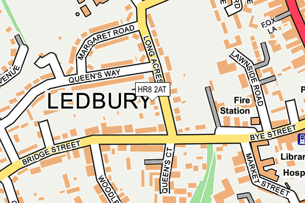 HR8 2AT map - OS OpenMap – Local (Ordnance Survey)