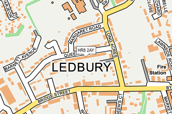 HR8 2AY map - OS OpenMap – Local (Ordnance Survey)