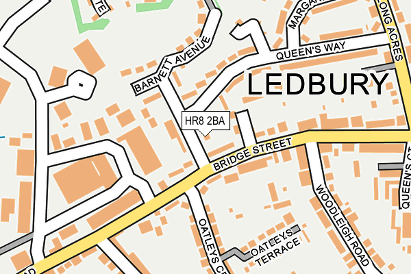 HR8 2BA map - OS OpenMap – Local (Ordnance Survey)