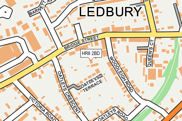 HR8 2BD map - OS OpenMap – Local (Ordnance Survey)