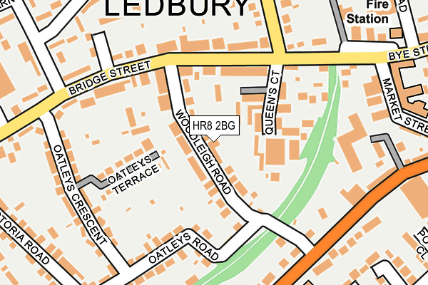 HR8 2BG map - OS OpenMap – Local (Ordnance Survey)