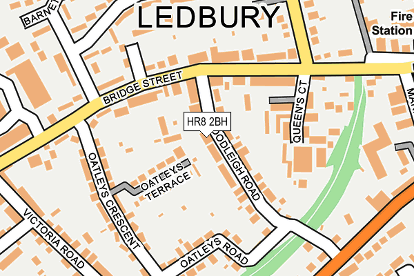 HR8 2BH map - OS OpenMap – Local (Ordnance Survey)