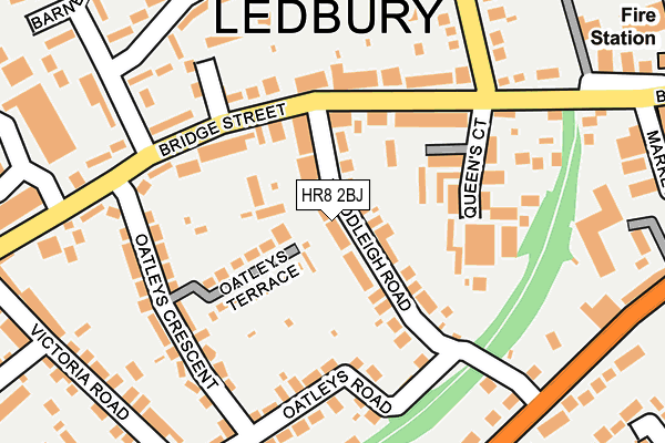 HR8 2BJ map - OS OpenMap – Local (Ordnance Survey)