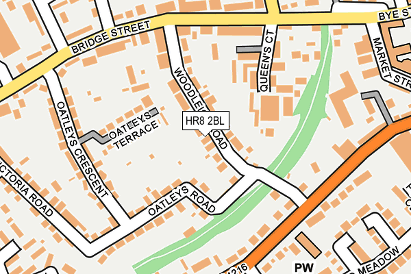 HR8 2BL map - OS OpenMap – Local (Ordnance Survey)