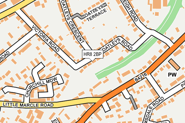 HR8 2BP map - OS OpenMap – Local (Ordnance Survey)