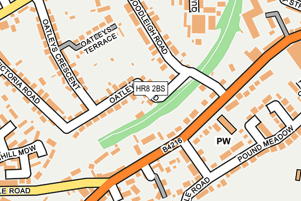 HR8 2BS map - OS OpenMap – Local (Ordnance Survey)