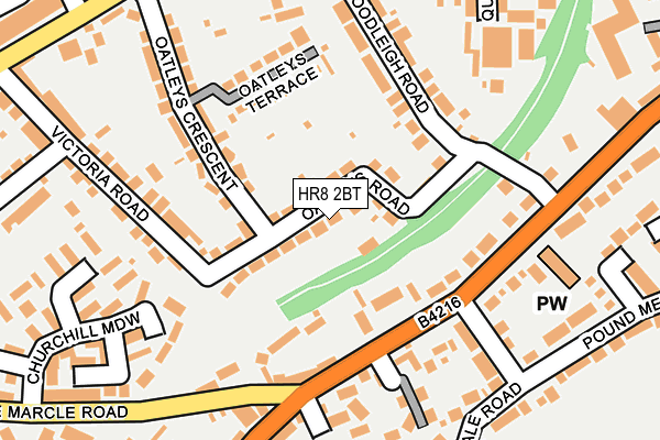 HR8 2BT map - OS OpenMap – Local (Ordnance Survey)