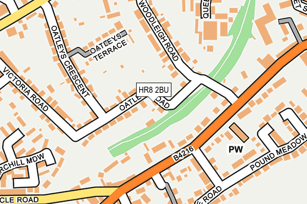 HR8 2BU map - OS OpenMap – Local (Ordnance Survey)