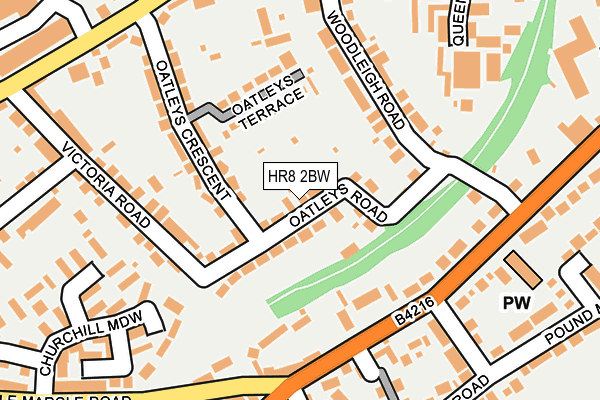 HR8 2BW map - OS OpenMap – Local (Ordnance Survey)