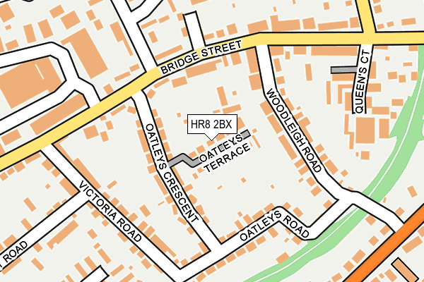 HR8 2BX map - OS OpenMap – Local (Ordnance Survey)