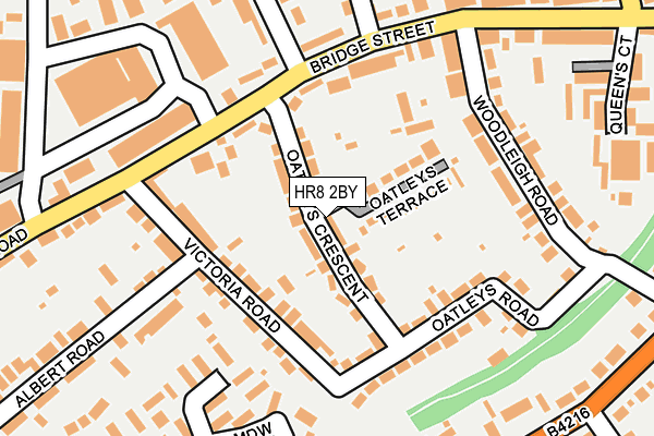 HR8 2BY map - OS OpenMap – Local (Ordnance Survey)