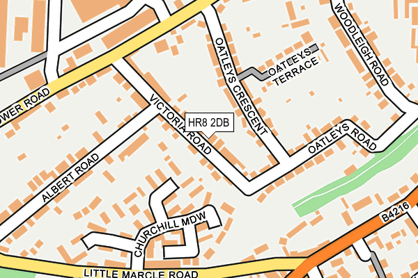 HR8 2DB map - OS OpenMap – Local (Ordnance Survey)