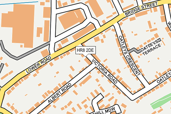 HR8 2DE map - OS OpenMap – Local (Ordnance Survey)