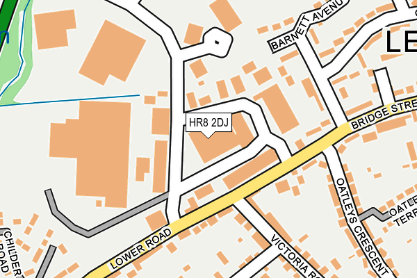 HR8 2DJ map - OS OpenMap – Local (Ordnance Survey)