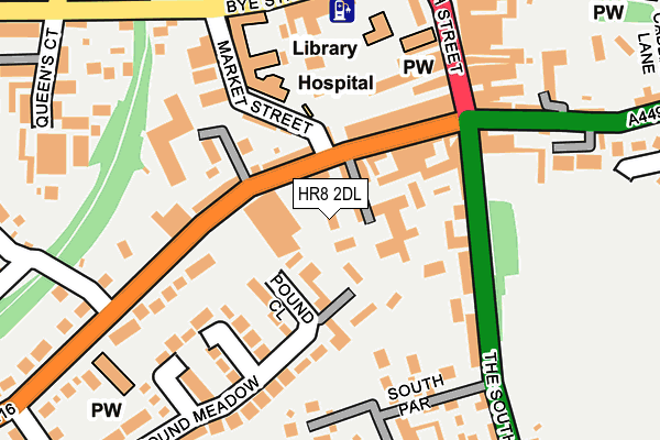 HR8 2DL map - OS OpenMap – Local (Ordnance Survey)