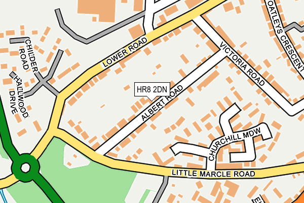 HR8 2DN map - OS OpenMap – Local (Ordnance Survey)