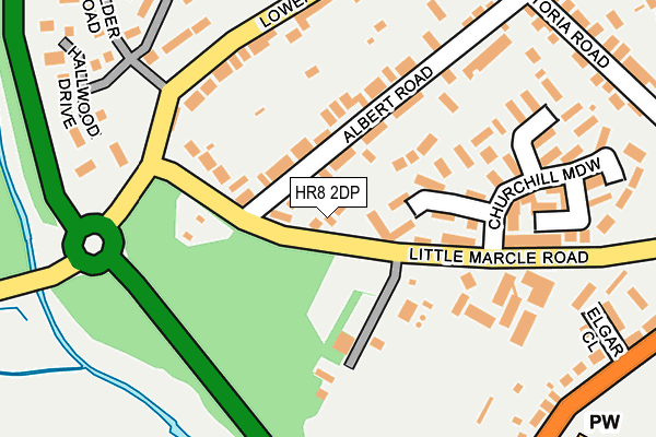 HR8 2DP map - OS OpenMap – Local (Ordnance Survey)