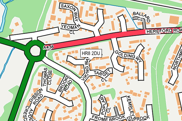 HR8 2DU map - OS OpenMap – Local (Ordnance Survey)