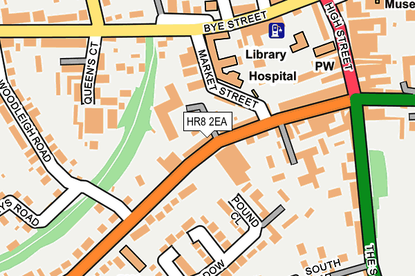 HR8 2EA map - OS OpenMap – Local (Ordnance Survey)