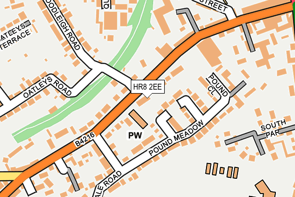 HR8 2EE map - OS OpenMap – Local (Ordnance Survey)