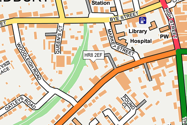 HR8 2EF map - OS OpenMap – Local (Ordnance Survey)