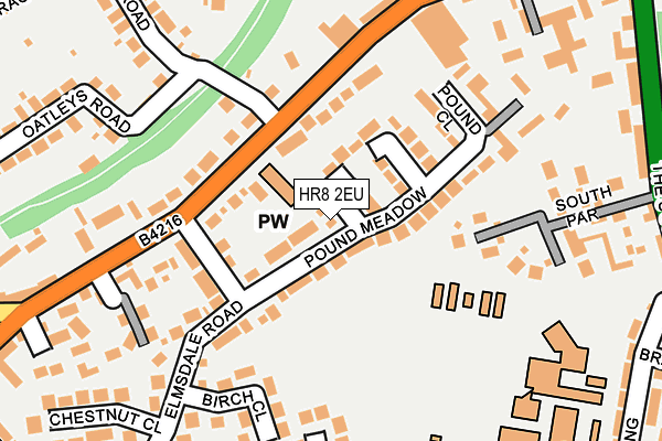 HR8 2EU map - OS OpenMap – Local (Ordnance Survey)