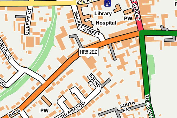 HR8 2EZ map - OS OpenMap – Local (Ordnance Survey)