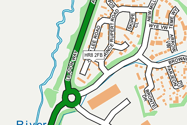 HR8 2FB map - OS OpenMap – Local (Ordnance Survey)