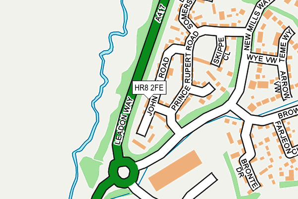 HR8 2FE map - OS OpenMap – Local (Ordnance Survey)