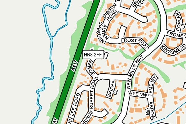 HR8 2FF map - OS OpenMap – Local (Ordnance Survey)