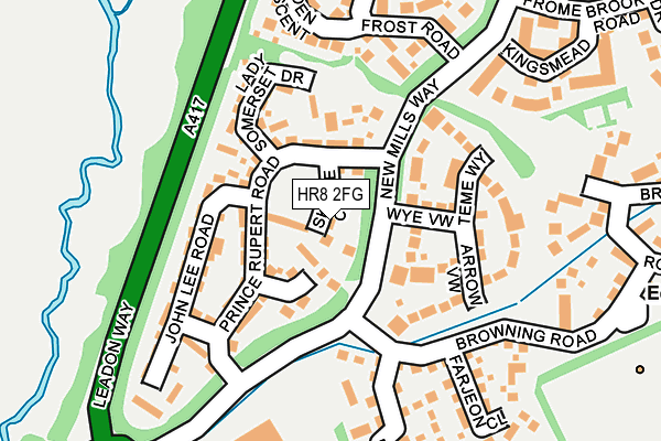 HR8 2FG map - OS OpenMap – Local (Ordnance Survey)