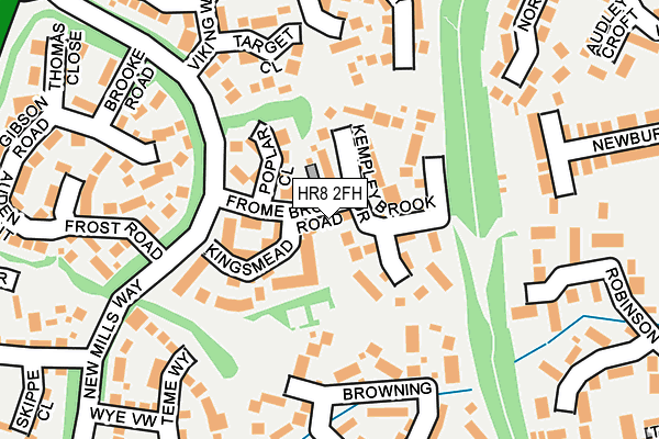 HR8 2FH map - OS OpenMap – Local (Ordnance Survey)