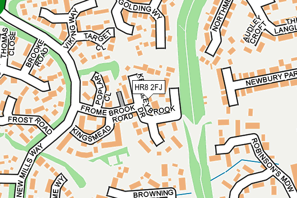 HR8 2FJ map - OS OpenMap – Local (Ordnance Survey)