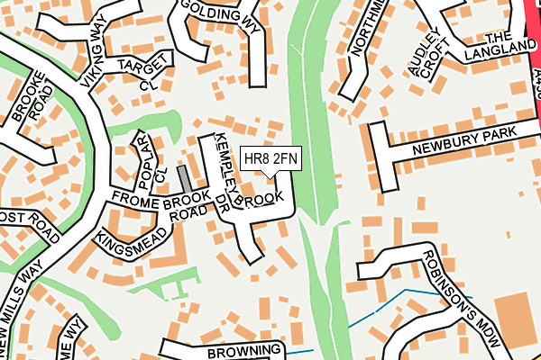 HR8 2FN map - OS OpenMap – Local (Ordnance Survey)