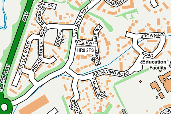 HR8 2FS map - OS OpenMap – Local (Ordnance Survey)