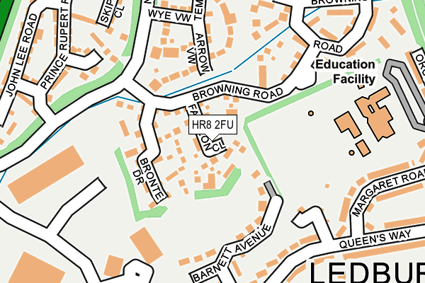 HR8 2FU map - OS OpenMap – Local (Ordnance Survey)