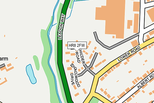 HR8 2FW map - OS OpenMap – Local (Ordnance Survey)