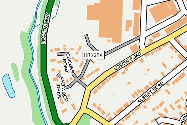 HR8 2FX map - OS OpenMap – Local (Ordnance Survey)