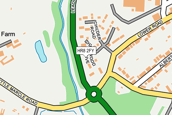 HR8 2FY map - OS OpenMap – Local (Ordnance Survey)