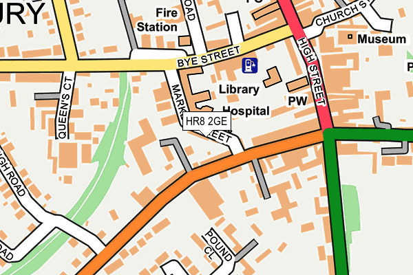 HR8 2GE map - OS OpenMap – Local (Ordnance Survey)